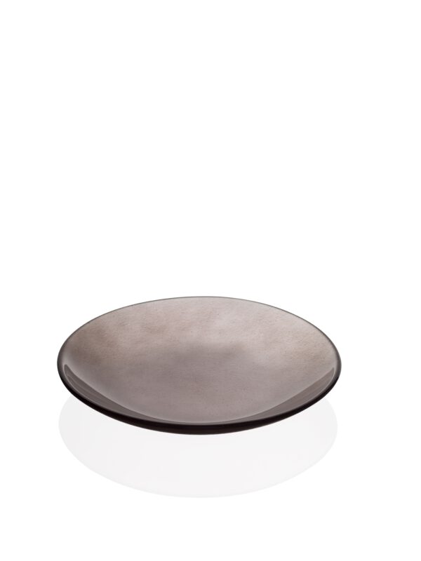 Babilonia Platter Cm.22 Matte Brown Decoration