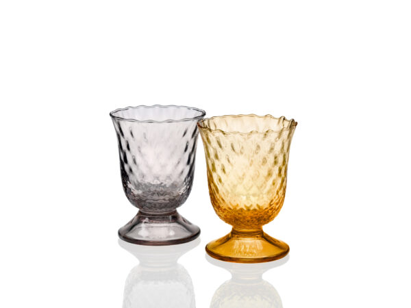 Fiordaliso Set 2 Goblet Optic Grey/Honey Cl. 24