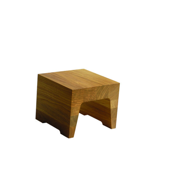 Large Oak Patisserie Riser  210 × 210 × 170 mm