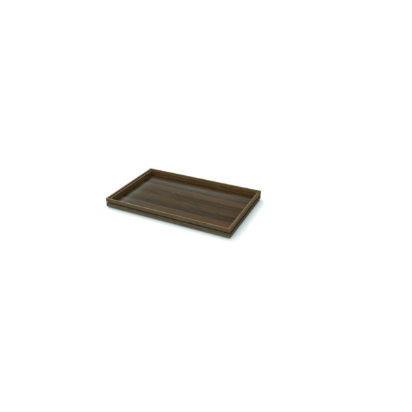 Flow Walnut 1.1 Tray  530 × 325 × 40 mm