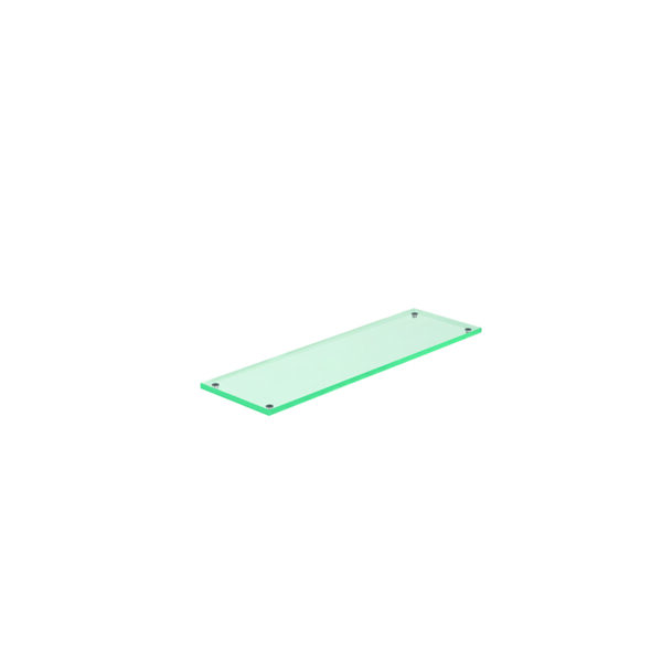 Flow Clear Glass 2.4 Plinth  530 × 162.5 × 20 mm