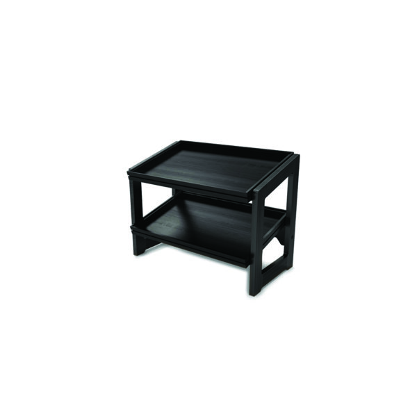 Flow Black 1.1 Two-Tier Stand  574 × 323 × 441 mm