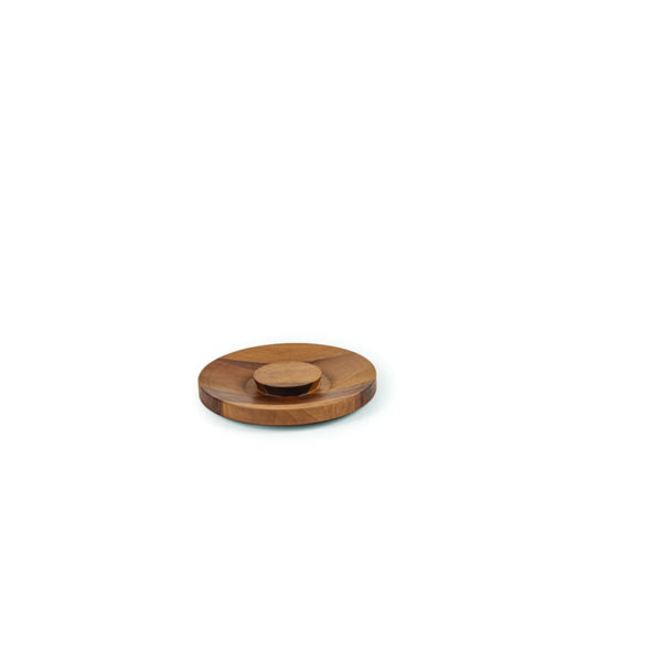 Tilt Walnut Jar Lid  207ø × 30 mm