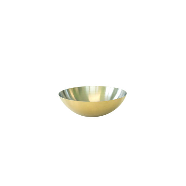 Tilt Medium Brass Bowl  250ø × 85 mm