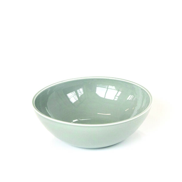 Tilt Large Light Grey Ceramic Bowl  290ø × 100 mm