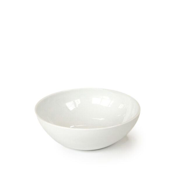 Tilt Medium White Ceramic Bowl  250ø × 85 mm