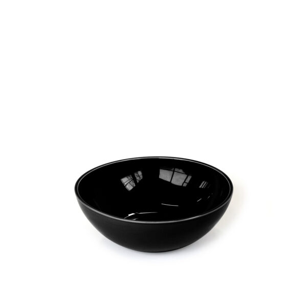 Medium Black Ceramic Bowl  250ø × 85 mm