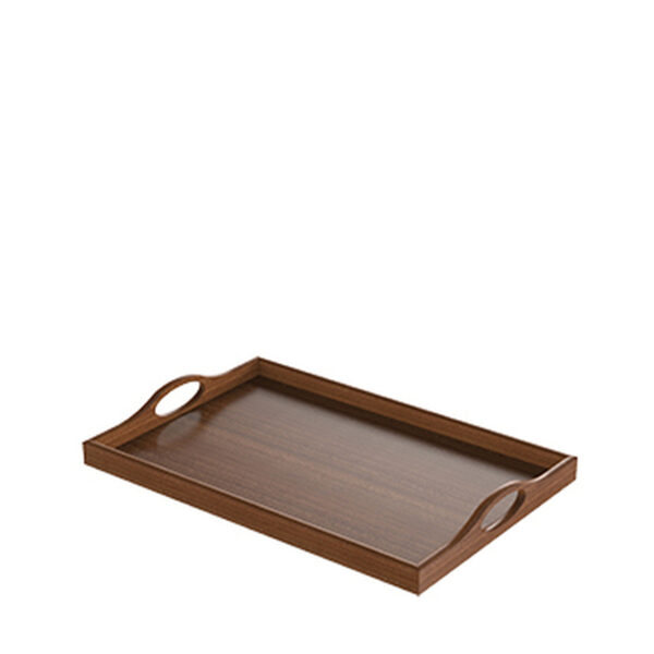 Large Mahogany Classic Butler Tray  610 × 405 × 69 mm