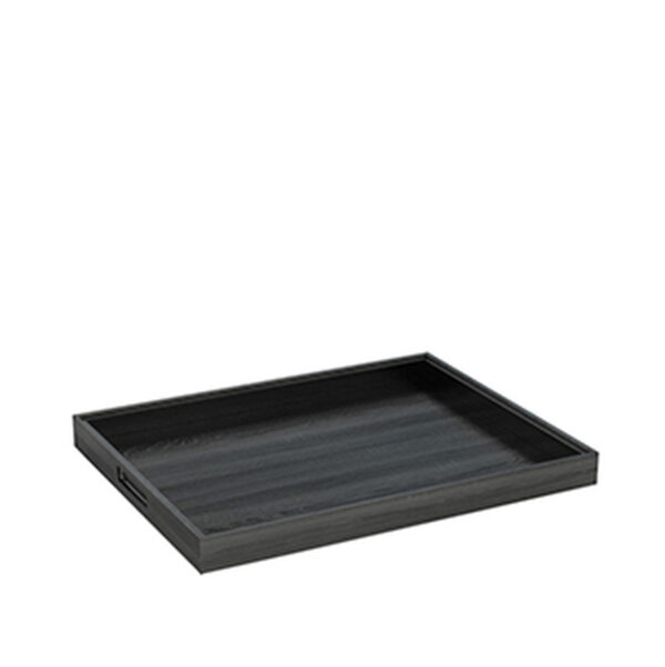 Large Black Hospitality Service Tray  542 × 422 × 50 mm